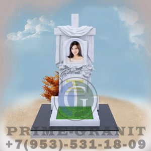 Памятник из белого мрамора