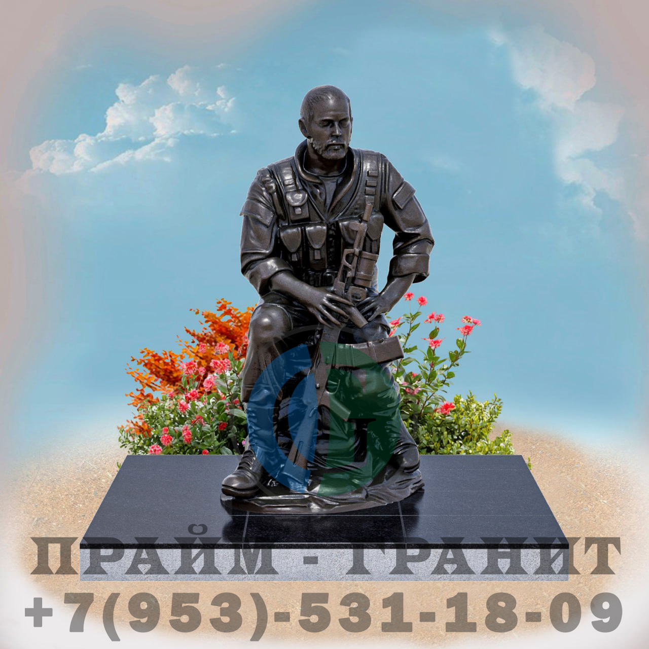 Скульптура бронзовая военному СВО №2 — изображение 2