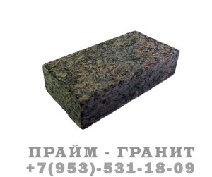 Брусчатка из гранита Термообработанная 100x200x80 Дымовский Пиленая