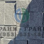 Гранитная брусчатка 100x100x50 Габбро-Диабаз Пилено Колотая